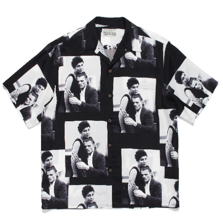 GUILTYPARTIES TIGER Shirts Jazz Yosuke short-sleeved shirt