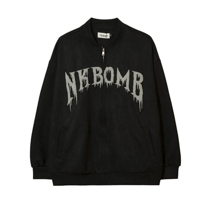 Men Jacket Coat Baseball Jacket Men's Spring and Autumn Print Jacket