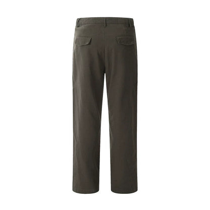 Men Sweatpants Multi-Pocket Straight Casual Working Pants Men's Loose Solid Color Mop Wide Leg Pants Trousers