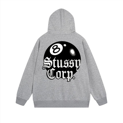 Stussy Hoodie Zip Cardigan Hooded Sweater