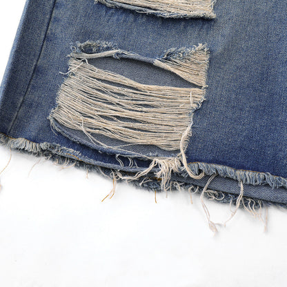 Men Shorts Ripped Denim Men's Summer Sports