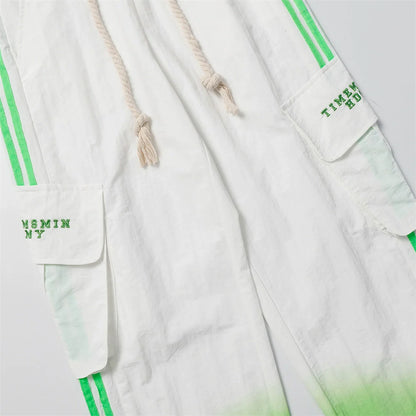 Men Sweatpants Casual Pants Men Straight-Leg Trousers Spring/Summer Workwear with Pocket Elastic Waist Baggy Pants