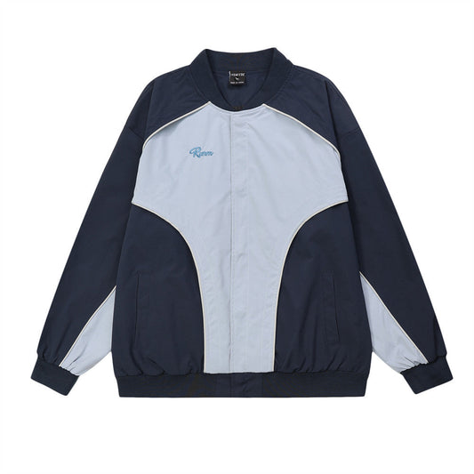 Men Jacket Coat Sports Loose Casual Baseball Uniform