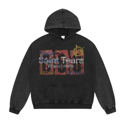 Unisex Hoodies Saint Michael Old Loose Sweater