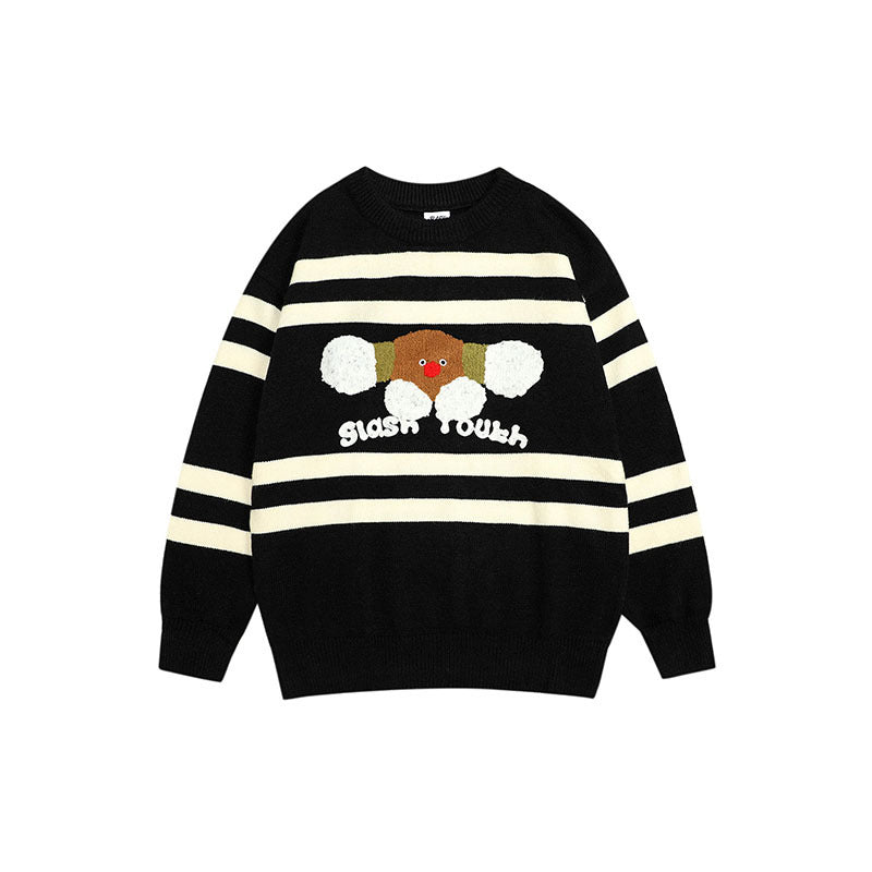 Women Sweater Vintage Knitted Couple Sweater