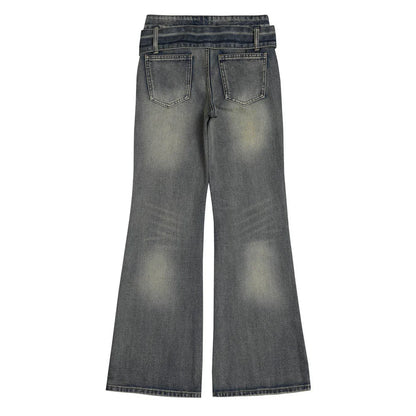 Women Pants Flared Jeans Women's Casual Loose Wide-Leg Pants