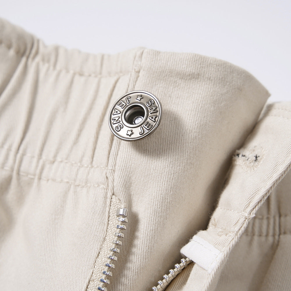 Men Shorts Casual Loose Personality Simple Embroidery Summer