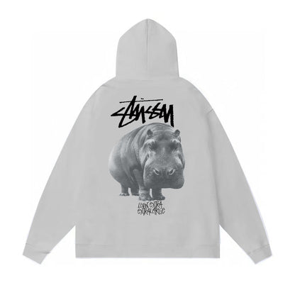 Stussy Hoodie Fall/Winter Fleece Hooded Sweater