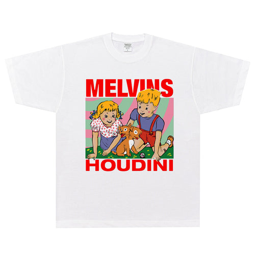 Rock Star T Shirt Melvins Houdini T-shirt Rock Band American Street Portrait Loose Short Sleeve