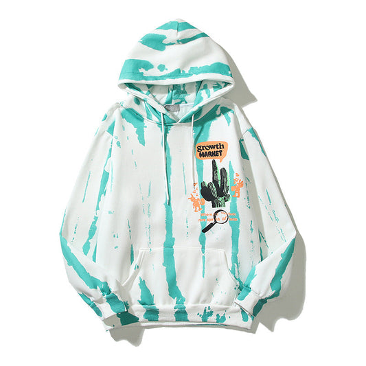 Cactus Flea Market Hoodie Fall/Winter Hip Hop Hooded Sweatshirt Loose Hat