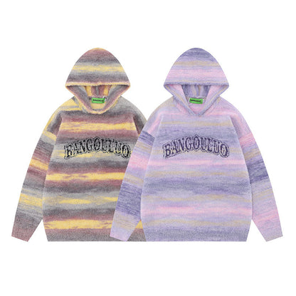 Women Sweater Hooded Knitted Top