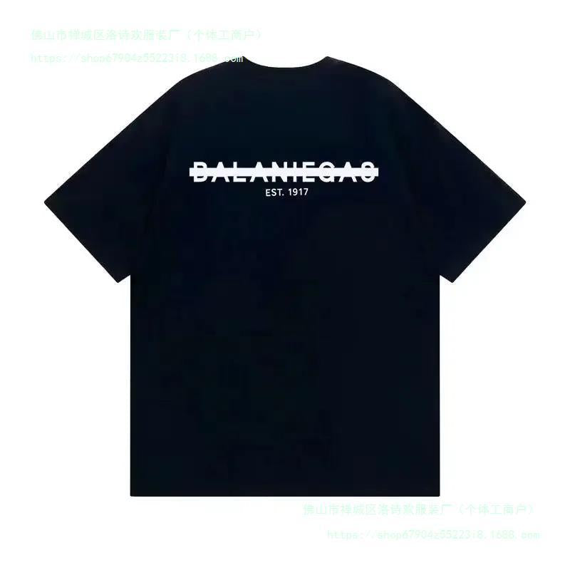 New Summer Luxury Brand T-shirt Men Tee Balaniegas Letter Pr