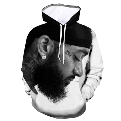 Nipsey Hussle Hoodie 3D Digital Thin without Velvet