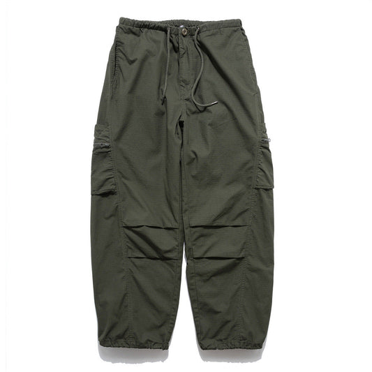 Men Sweatpants Workwear Pants Men's Pleated Casual Loose-Fitting Wide-Leg Trousers Sports Drawstring