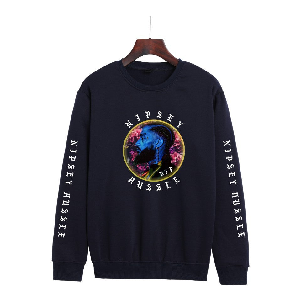 Nipsey Hussle Hoodie Rap Men's and Women's Loose round Neck Sweater