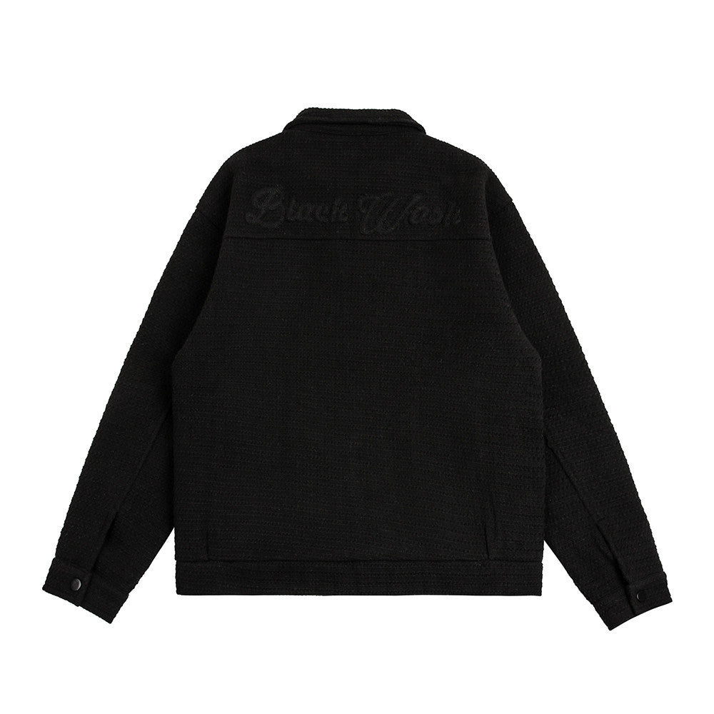 Men Jacket Coat Spring and Autumn Baggy Coat Men's Line Embroidery Jacket