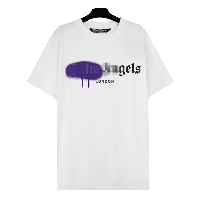 Palm Angle T Shirts Graffiti Flow Paint Printing Couple