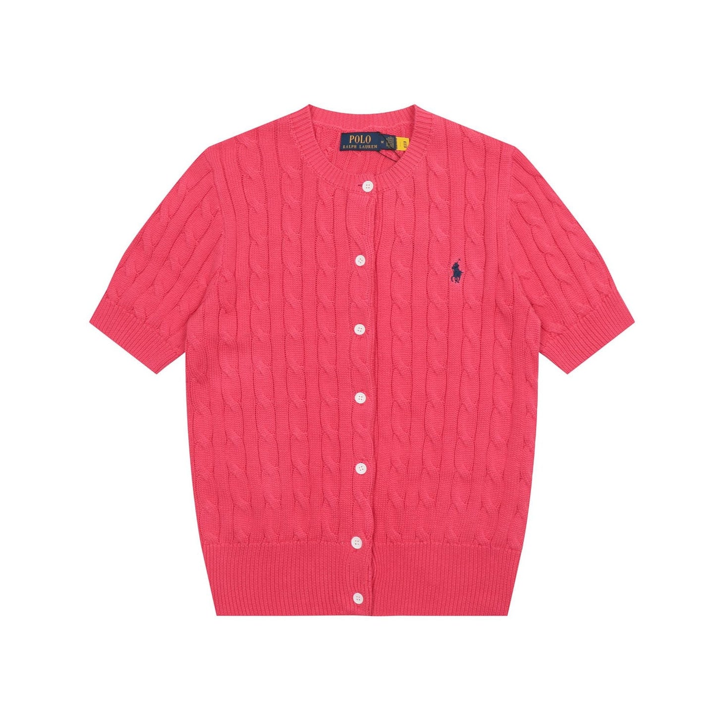 Ralph Lauren Knitted sweaters Ralph Lauren Knitted Short Sleeved Shirt RL Ralph Pony Standard POLO Short Sleeve Knitted Sweater Cardigan T-Shirt