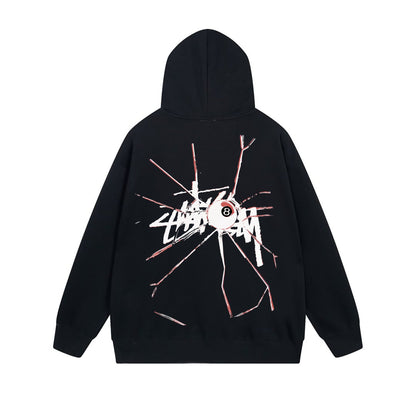 Stussy Hoodie Zip Cardigan Hooded Sweater