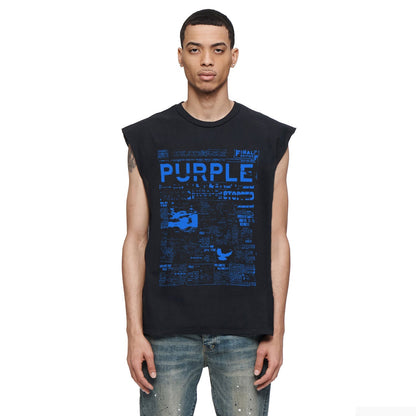 Purple Brand Tank T Shirts Sleeveless T-shirt Vest