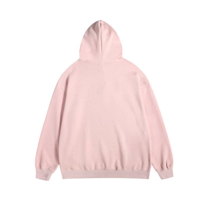 Men Hoodie Retro Couple Hooded Sweater Men and Women Loose-Fitting Hoodie