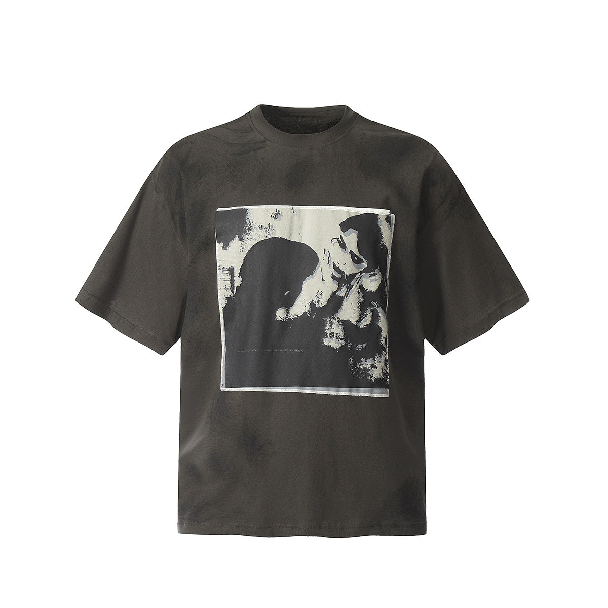 Unisex T-Shirts ERD Portrait Print Loose Old T-Shirt