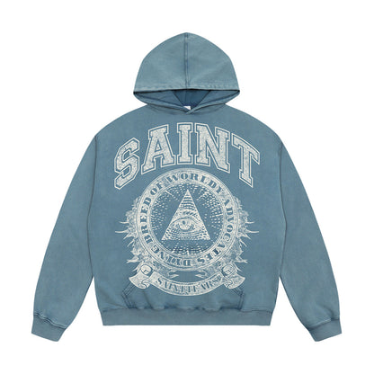 Unisex Hoodies Saint Michael Loose Old Hoodie