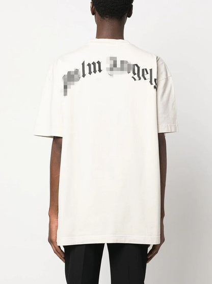 Palm Angle T Shirts Half Skull Pattern