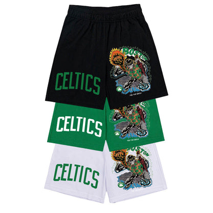 NBA Shorts NAB Celtic Sports Shorts Men's Running Loose Breathable
