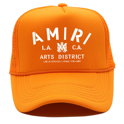 Amiri Hat Alphabet Print Shade Baseball Cap Outdoor Cap