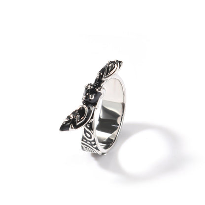 Rings Ring Copper Oil Dripping Cashew Flower Spectrum St. Valentine's