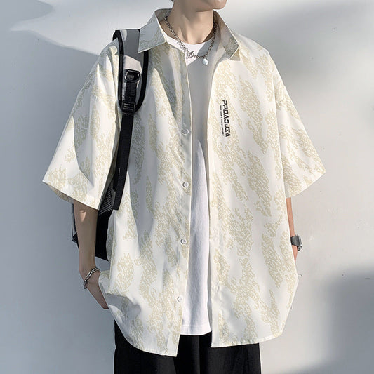 Men Shirts Summer Loose plus Size Casual