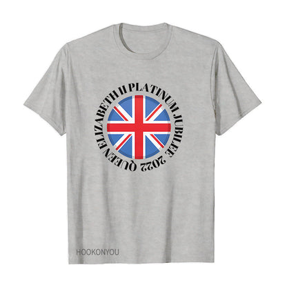 Inspired by Queen's Platinum Jubilee 2022 Elizabeth 70 Years T-Shirt Graphic Print Crew Neck