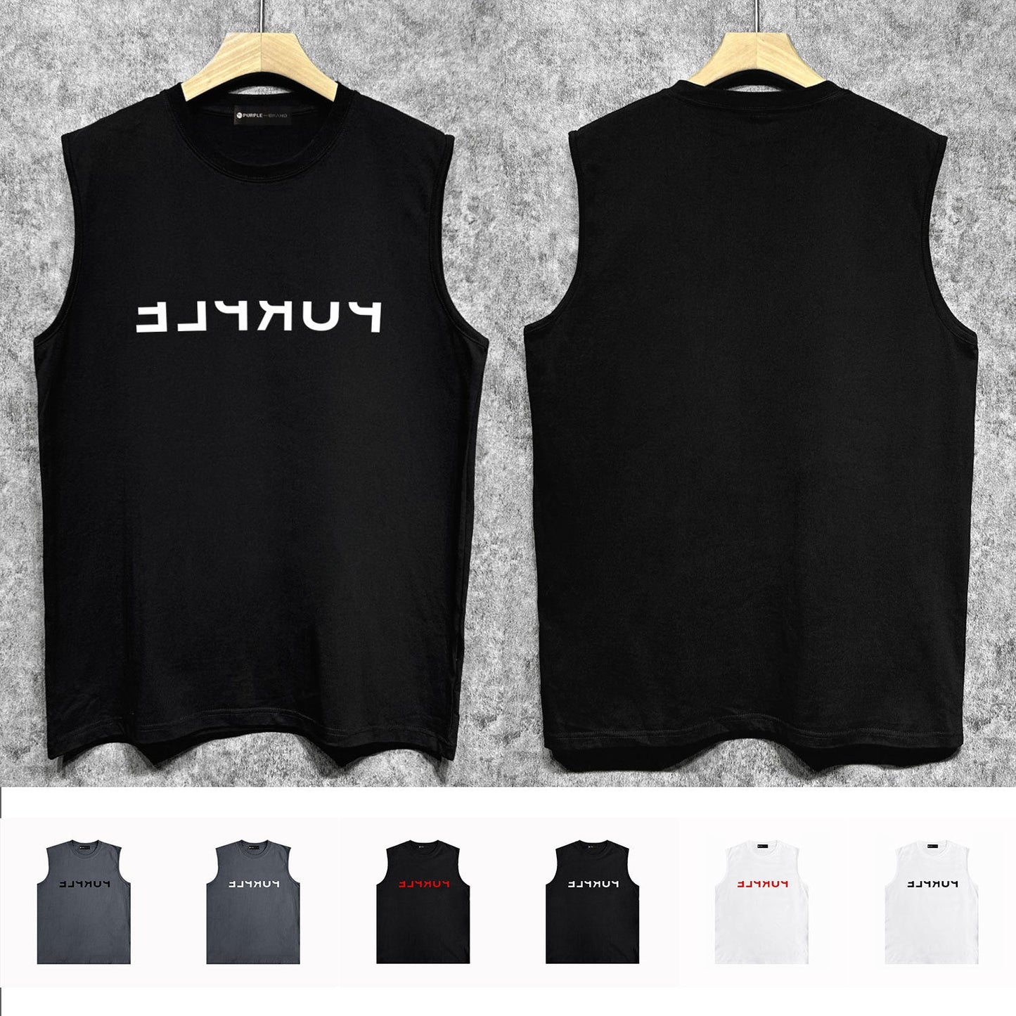 Purple Brand Tank T Shirts Sleeveless T-shirt Vest