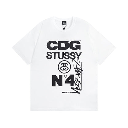 Stussy T Shirts Casual Loose Couple T Shirts
