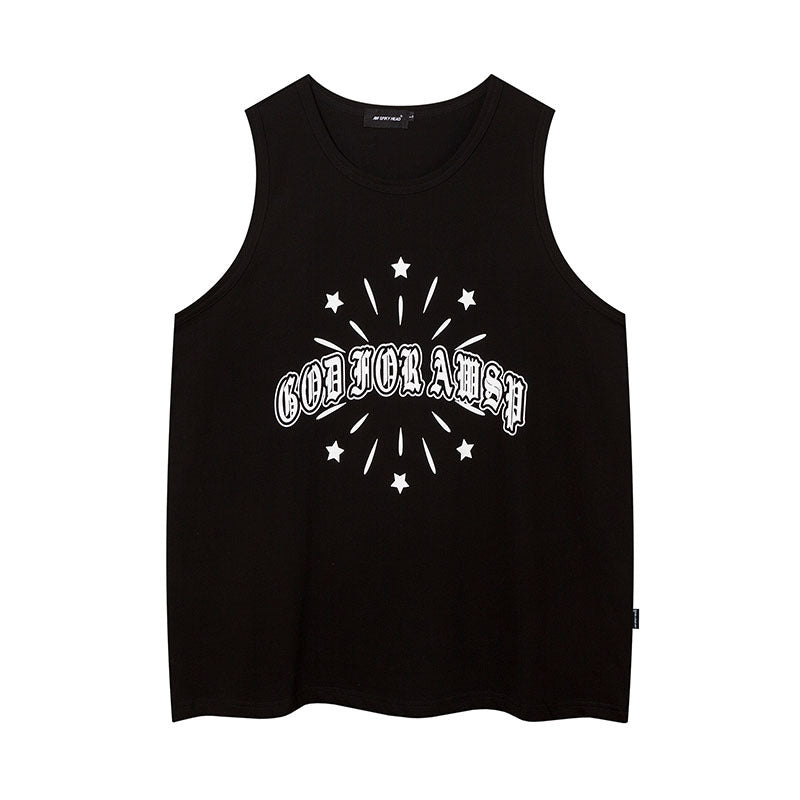 Women Vest Retro Sleeveless T-shirt Vest