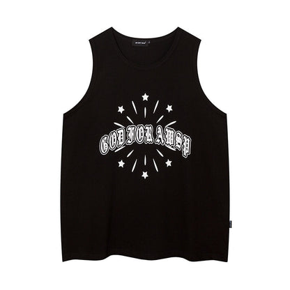 Women Vest Retro Sleeveless T-shirt Vest
