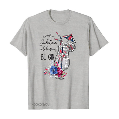 Inspired by Queen's Platinum Jubilee 2022 Elizabeth 70 Years T-shirt Printed round Neck Short Sleeve T-shirt