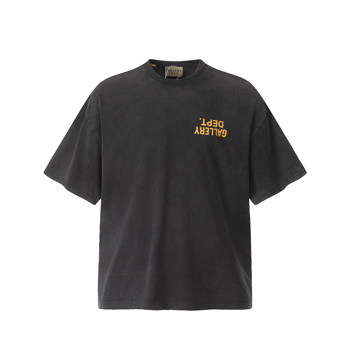 Unisex T-Shirts GALLERY DEPT Vintage Washed Mirror Letter Logo Tee