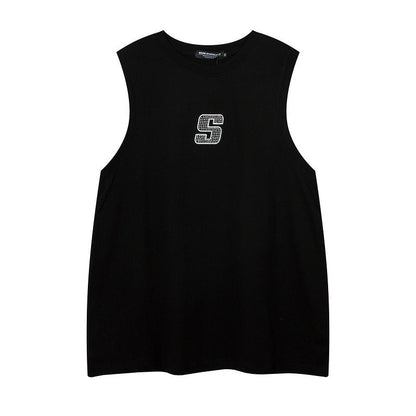 Men Vest Sleeveless T-shirt Men's and Women's Oversize Hip Hop Sports Vest