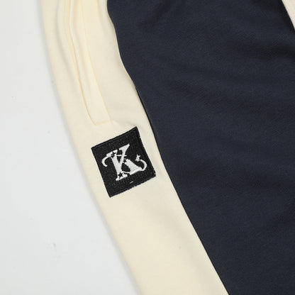 Men Sweatpants Color Contrast Patchwork Casual Pants Men's Loose Sports Straight Trousers