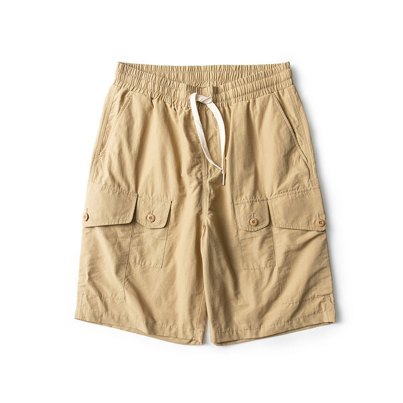 Men Shorts Loose Khaki Shorts