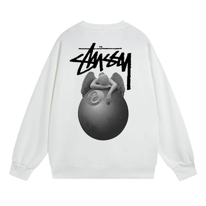 Stussy Sweatshirts Autumn/Winter Fleece Couple Sweatshirts