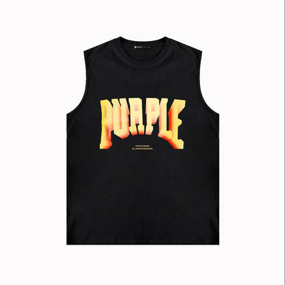 Purple Brand Tank T Shirts Sleeveless T-shirt Vest