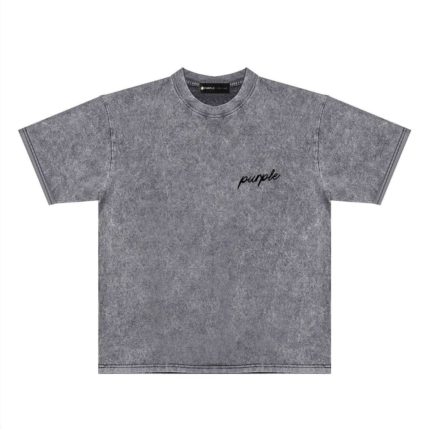 Purple Brand Distressed T Shirts Short Sleeve