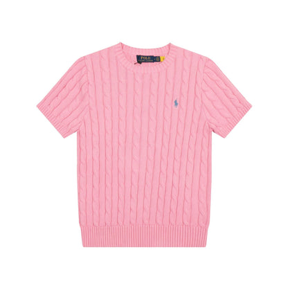 Ralph Lauren Knitted sweaters Ralph Lauren Knitted Short Sleeved Shirt Small Standard Twist Knitted Crew Neck Short Sleeve