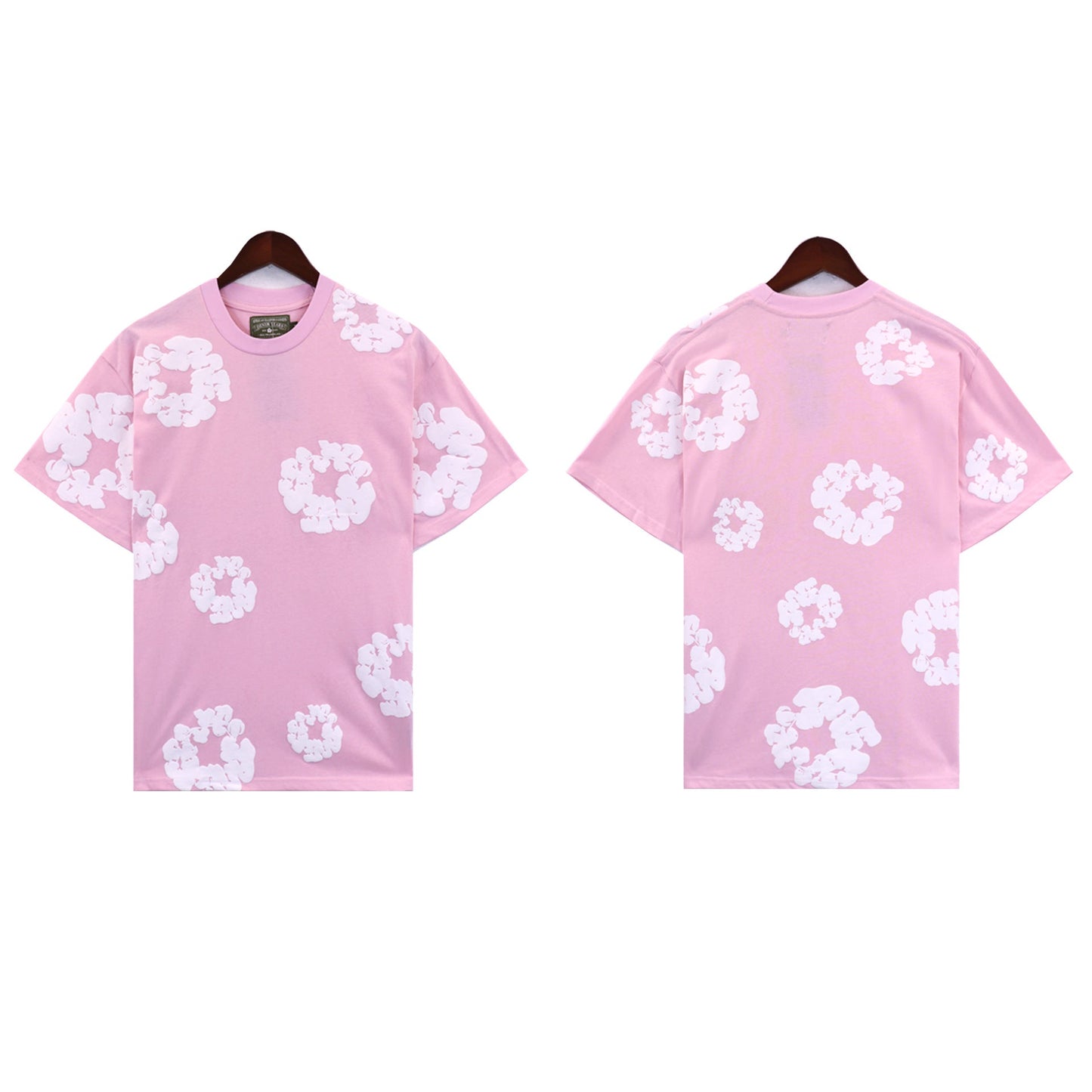 Denim Tears T Shirts Kapok Puff Print Short Sleeve T-shirt