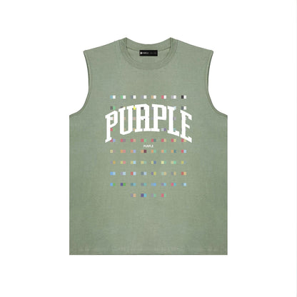 Purple Brand Tank T Shirts Sleeveless T-shirt Vest