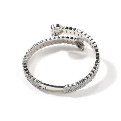 Bracelet Love Cuban Bracelet Copper Zircon Spectrum St. Valentine's