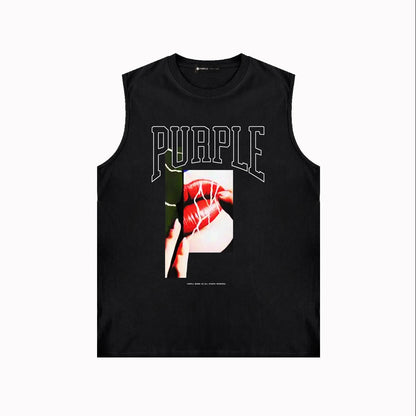 Purple Brand Tank T Shirts Sleeveless T-shirt Vest